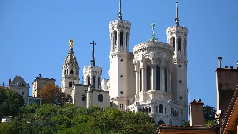Basilica of Notre-Dame de Fourvière, France Basilica of Notre-Dame de Fourvière, France